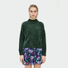 Basic Chenille High Neck Sweater