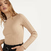 Ribbed Long Sleeve T Shirt